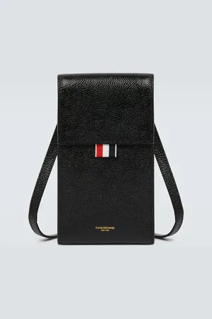 Thom Browne Pochette pour téléphone en cuir