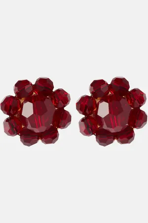 Simone Rocha Boucles d’oreilles Daisy à cristaux