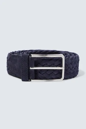 CANALI Ceinture en daim tressé