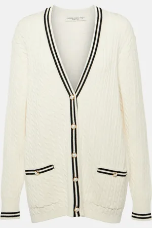 Alessandra Rich Cardigan oversize en coton