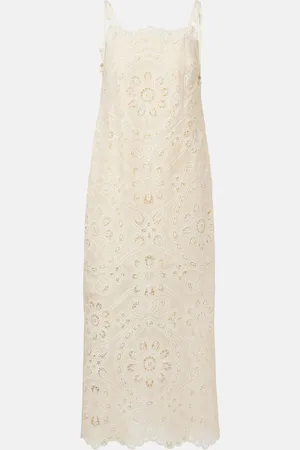 ZIMMERMANN Robe midi Rhiannon brodée en coton