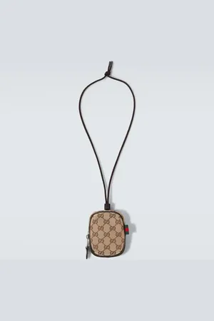 Gucci Pochette en toile GG et cuir