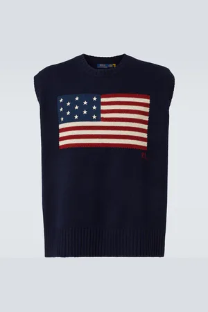 Ralph Lauren Pull sans manches en laine et coton