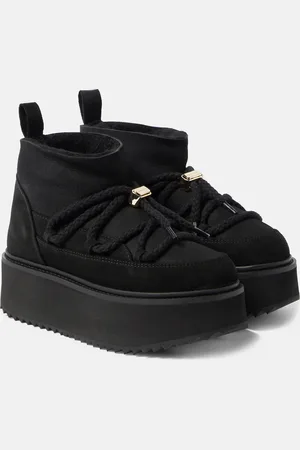 INUIKII Bottines en cuir et shearling