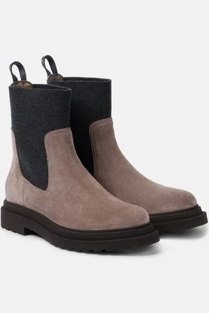 Brunello Cucinelli Bottines en daim