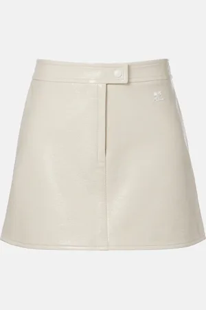 Courrèges Courrèges Mini-jupe Reedition en cuir synthétique