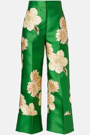 ALÉMAIS Alémais Pantalon droit Sage à fleurs