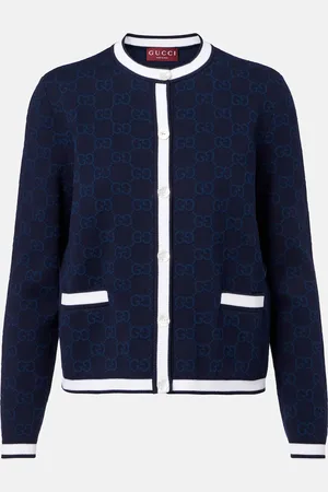 Gucci Cardigan intarsia GG en coton