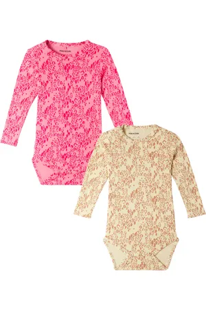 Mini Rodini Bébé – Set de 2 bodys à motif léopard