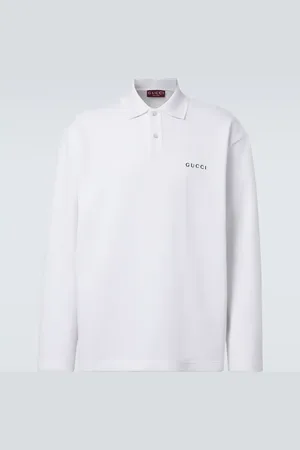 Gucci Polo en coton mélangé à logo