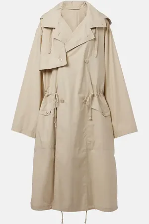 LEMAIRE Trench-coat à capuche en coton