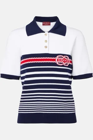 Gucci Polo intarsia en coton