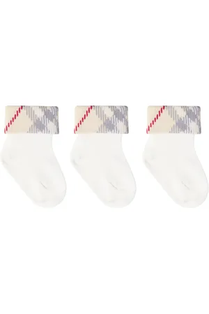 Burberry Bébé – Set de 3 paires de chaussettes