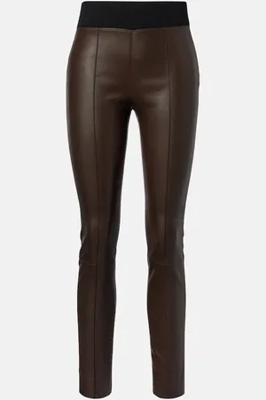 Brunello Cucinelli Pantalon slim en cuir