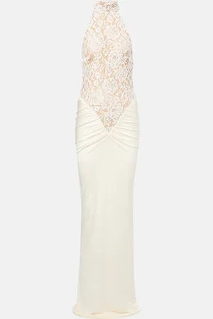 Ilkyaz Ozel Robe longue Cass brodée
