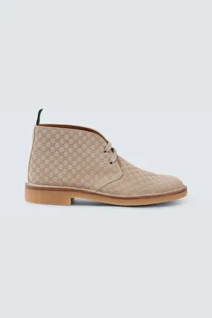 Gucci Bottines GG en daim