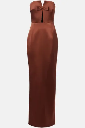 Ilkyaz Ozel Robe longue Holly en satin
