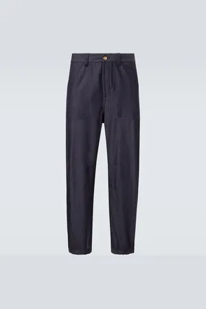 Brunello Cucinelli Pantalon droit en laine mélangée