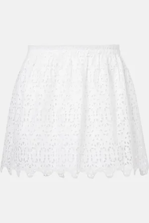 Frame Mini-jupe The Deco brodée en coton