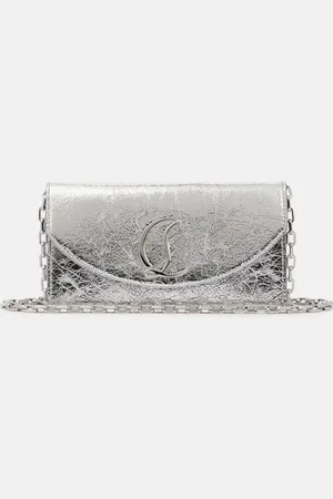Christian Louboutin Pochette Loubi54 en cuir métallisé