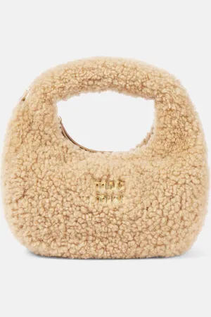 Miu Miu Sac Wander Mini en shearling