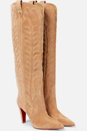 Christian Louboutin Bottes Santia Botta 85 en daim