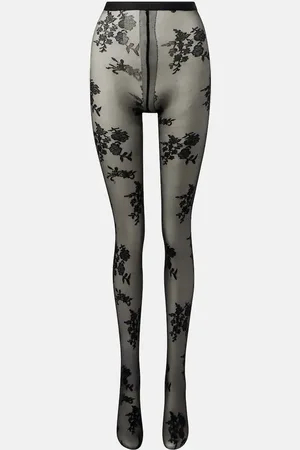 VALENTINO Collants en dentelle à fleurs