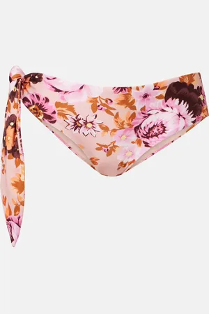 Chloé Chloé Culotte de bikini à taille basse et fleurs