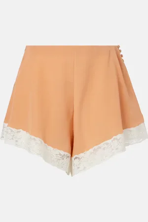 Chloé Chloé Short en soie et dentelle