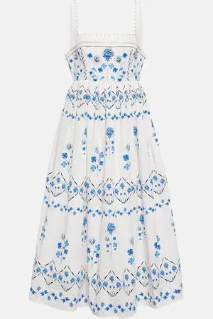 Agua by Agua Bendita Robe midi Barbara Ventura à fleurs