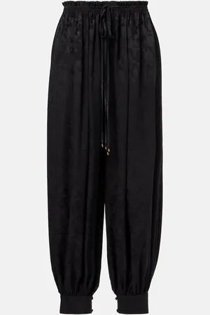 Chloé Chloé Pantalon ample en jacquard de soie