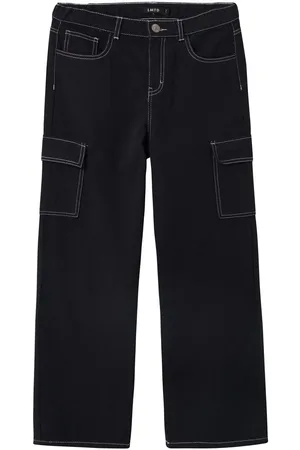 NAME IT À Jambes Larges Pantalon Cargo