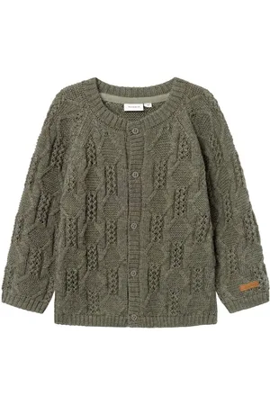 NAME IT En Laine Mérinos Cardigan En Maille