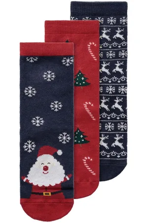 NAME IT Lot De 3 - Noël Chaussettes
