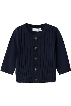 NAME IT En Coton Biologique Cardigan En Maille