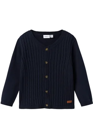 NAME IT En Coton Biologique Cardigan En Maille
