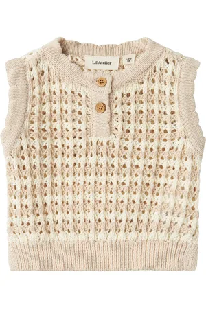 NAME IT En Coton Biologique Gilet Tricoté