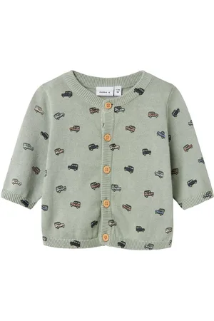 NAME IT En Coton Biologique Cardigan En Maille
