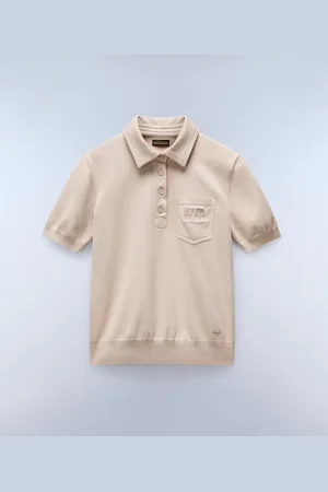 Napapijri Femme Polo En Maille Cassis