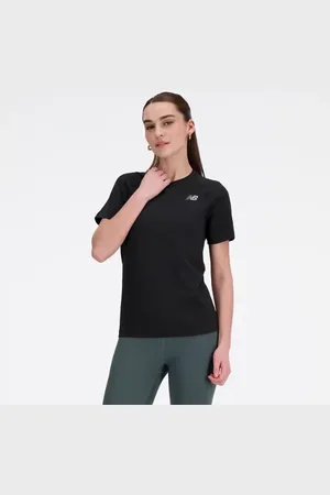 New Balance Femme Knit Slim T-Shirt en , Poly Knit, Taille L