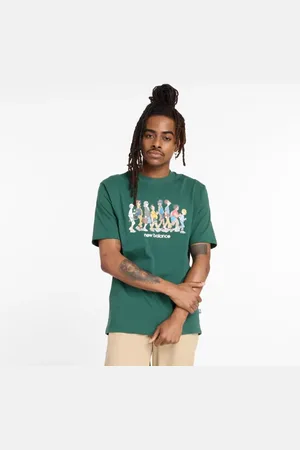 New Balance Homme Athletics Relaxed Archive Walk T-Shirt en , Coton, Taille L