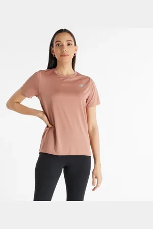 New Balance Femme Sports Essentials T-Shirt en , Poly Knit, Taille L