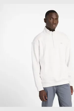 New Balance Homme Athletics Fleece 1/2 Zip en , Coton Fleece, Taille 2XL