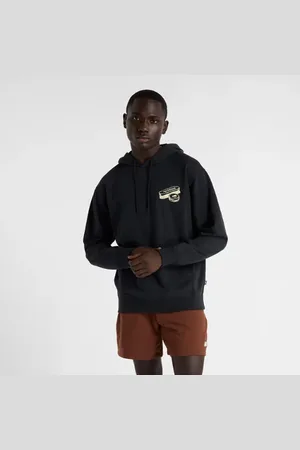 New Balance Homme French Terry Shine Hoodie en , Coton Fleece, Taille 2XL