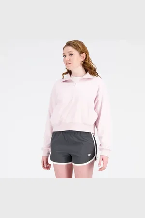 New Balance Femme Athletics Remastered French Terry 1/4 Zip en , Coton, Taille 2XL