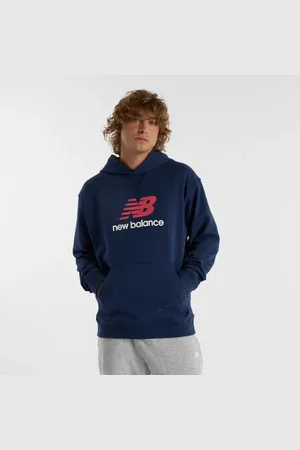 New Balance Homme Athletics French Terry Logo Hoodie en , Coton, Taille 2XL