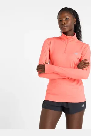 New Balance Femme Sport Essentials Space Dye Quarter Zip en , Poly Knit, Taille M