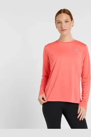 New Balance Femme Sport Essentials Long Sleeve en , Poly Knit, Taille L