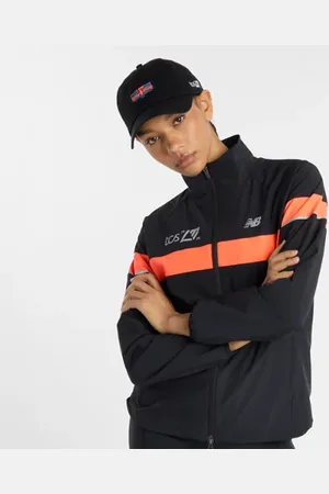 New Balance Femme London Edition Marathon Jacket en , Polytissé, Taille L