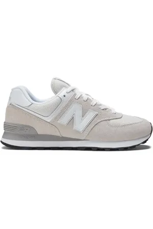 New Balance Homme 574 Core en Gris Clair/Blanc, Suède/Mesh, Taille 40 Extra-Large